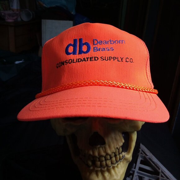 Deadstock Vintage Dearborn Brass Consolidated Supply Rope Snap Trucker Hat - Picture 1 of 8